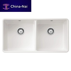 Double kitchen sink Farmhouse XL 2 : 740200Vwithout drainboardceramicundermount