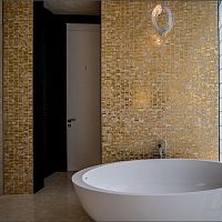 Indoor mosaic tile GOLDwallfloorMurano glass