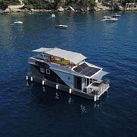 Catamaran houseboat 47outboardaluminumHDPE