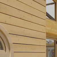 Glue-laminated wood construction panel BSH for facadefor ceilingcustom