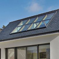 Fixed glass roof CIEL wooden framealuminum framedouble-glazed