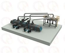 Cooler dryer centrifugalcontinuousfor the food industry