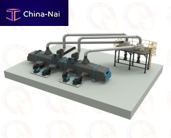 Cooler dryer centrifugalcontinuousfor the food industry