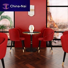 Contemporary dining chair ROSEindoorvelvetlacquered wood base