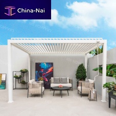 Self-supporting pergola H-728Waluminumpainted aluminumextruded aluminum