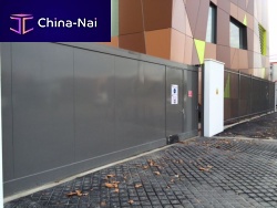 Sliding gate FR-14metalwith barsindustrial
