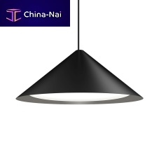 Minimalist design ceiling light KEGLEN Ø650 conicalglassaluminum