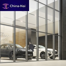 Stick system curtain wall SMARTIA M35glasshigh-resistancefor mullions and transoms