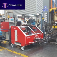 Pneumatic insertion machine for threaded inserts