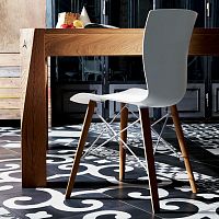 Contemporary chair DAYBYDAY : RAP WOODindoorfabricoak