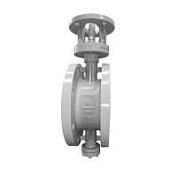 Triple-offset valve butterflyleverwith handwheel