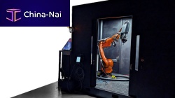 Robotic additive manufacturing machine metalfor the aerospace industry
