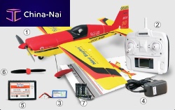 Electric motor radio-controlled airplane EDGE 540