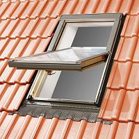 Wooden roof window DK 500Valuminumpivotingtilting