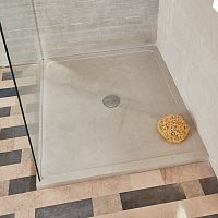 Rectangular shower tray ROCAMADOURraisedstonenon-slip