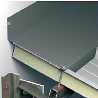 Aluminum roof edge WALL RIDGE