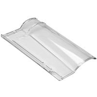 Interlocking roof tile glass
