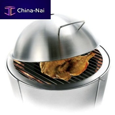 Charcoal barbecue COOKING LIDfree-standingstainless steel