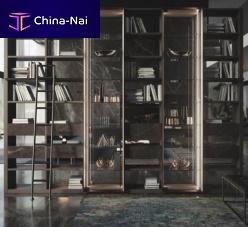Free-standing bookcase METROPOLISroom dividercontemporarywooden