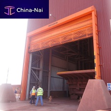 Industrial folding door Enduro PuissancePVCautomaticsecurity