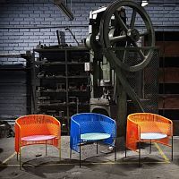 Contemporary dining chair CARIBEindoorrecycled plasticPVC