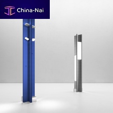 Floor-standing lamp L'angoloaluminumcontemporarycorded