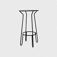 Contemporary high bar table HUGGYaluminumroundhome