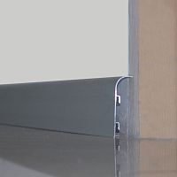 Aluminum baseboard EUROSKIRTING 206Aroundedfor electrical wiring