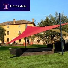 Commercial shade sail OASIStriangularrectangularlozenge