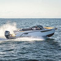 Outboard cabin cruiser 25 CABIN EVOdieselgasolineplaning hull