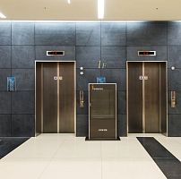 Stainless steel elevator door INOXTEELslidingdecorativedouble-leaf