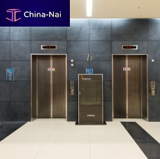 Stainless steel elevator door INOXTEELslidingdecorativedouble-leaf