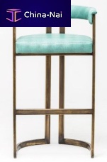 Contemporary bar chair AGATEindoorleathersteel