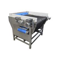 Sorting machine for the food industry for vegetablesfor small partsbelt
