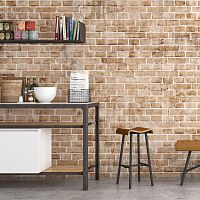 Contemporary stool PLOMBIERwoodenpolyurethane foammetal base