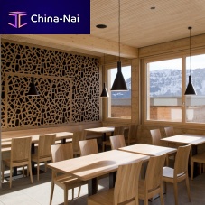 Wall-mounted decorative panel MOUNTAIN RESTAURANT PRODALP FLUMSplywoodperforated