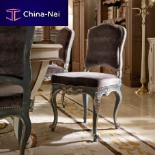 Traditional chair MOSCOWindoorfabricwalnut base