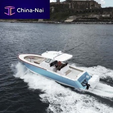 Outboard center console boat TM37triple-enginesport-fishingwith cabin