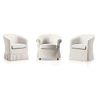 Traditional armchair RONDECA / MIN / BABELIAfabricwhitecustomizable color