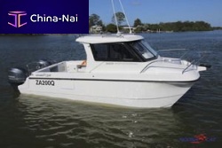 Catamaran walkaround 2400outboardtwin-enginewith cabin