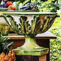 Ceramic planter 200456roundhandmadetraditional