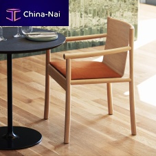 Contemporary chair KATAindoorwoodenoak base
