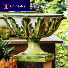 Ceramic planter 200456roundhandmadetraditional