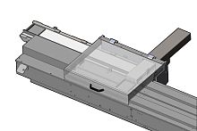 Transfer system for the food industry automated