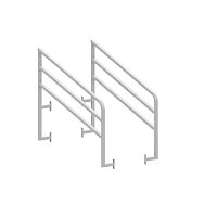 Metal railing S35632with barsoutdoorfor platform