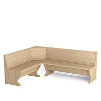 Traditional bench TA1652woodenwith backrest