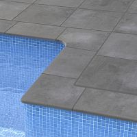 Concrete swimming pool coping GARONNE Seriescornercurved