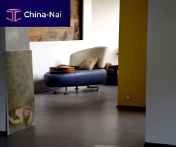 Concrete flooring MICROCEMENTresidentialwaxed