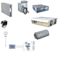 Accessory set with heat recovery unit