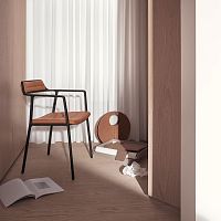 Contemporary chair VIPP451living roomindoorfabric